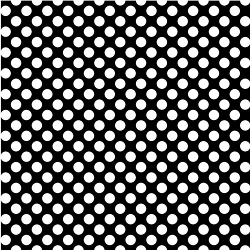 Printed Pattern Permanent Vinyl Black White Polka Dots Print X