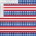 Patriotic US Flag 651 Small Print Printed Vinyl with Ruler for Size Reference