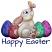 Happy easter Detail DTF Design