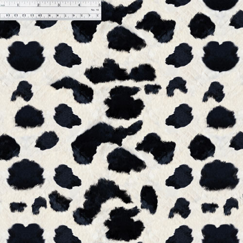 Printed Pattern Vinyl - Real Cow Black - 12