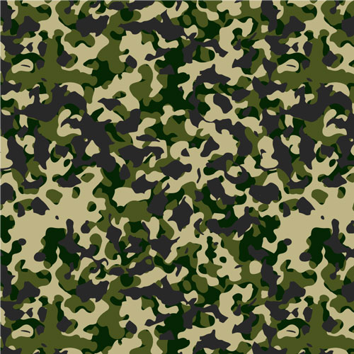 Printed Pattern Vinyl - Glossy - Green Woodland Camo 12 x 12 Sheet