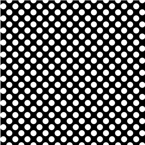 Printed pattern permanent vinyl Black White Polka Dots Print 12