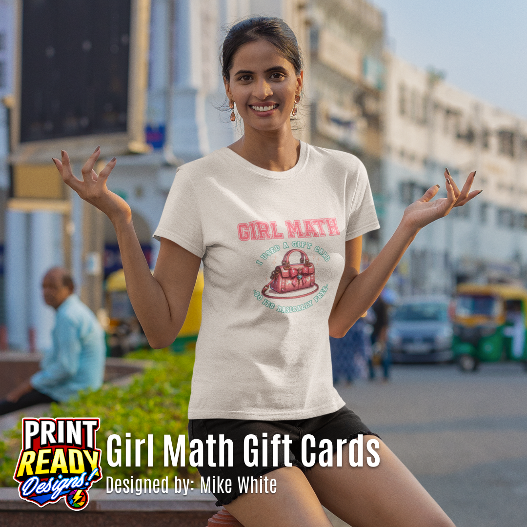 Print Ready - Girl Math Gift Cards