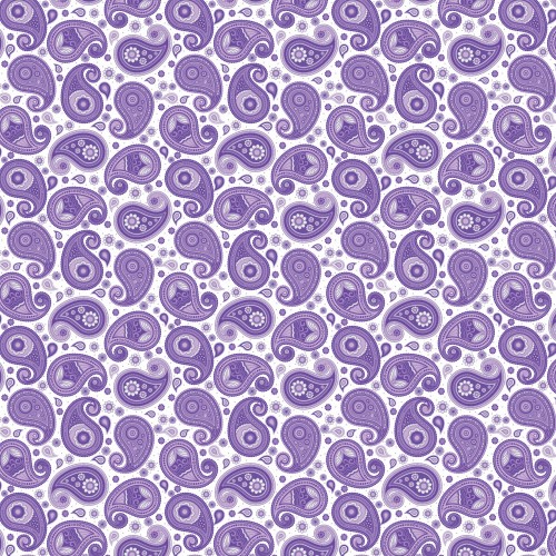 Printed HTV Purple Paisley Print 12 x 15 Sheet