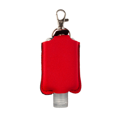 Hand Sanitizer Keychain Red