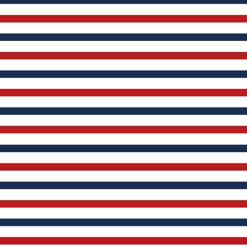 Printed HTV Red White and Blue Stripes Print 12 x 15 Sheet