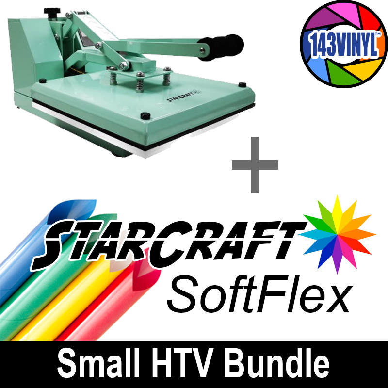 StarCraft Mint Heat Press + StarCraft SoftFlex All Color Pack small bundle