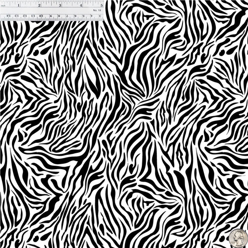 Black zebra patterned craft vinyl sheet - HTV / heat transfer vinyl 