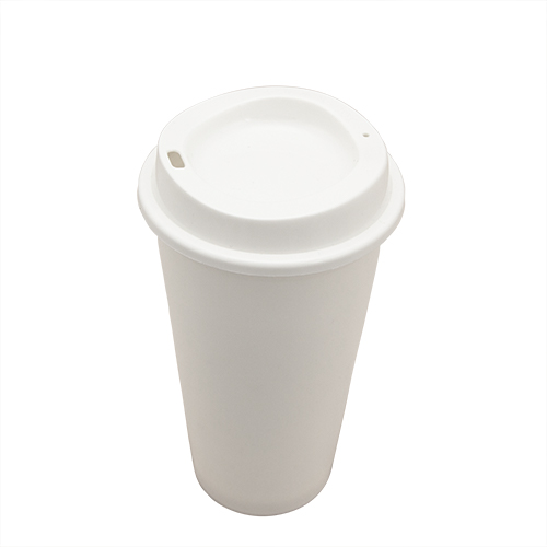 Reusable Coffee Cup with Lid by Celebrate It, Size: 16, White