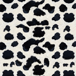 Printed Pattern Vinyl - Matte - Real Cow Black - 12" x 12"