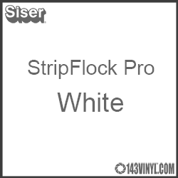 12" x 15" Sheet Siser Stripflock Pro HTV - White