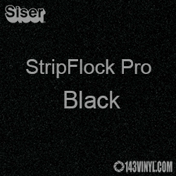 12" x 15" Sheet Siser Stripflock Pro HTV - Black