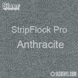 12" x 15" Sheet Siser Stripflock Pro HTV - Anthracite