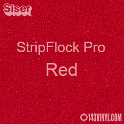 12" x 15" Sheet Siser Stripflock Pro HTV - Red