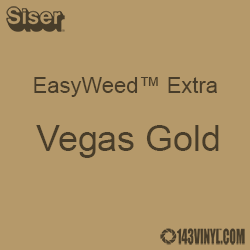 12" x 15" Sheet Siser EasyWeed Extra HTV - Vegas Gold