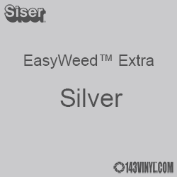 12" x 15" Sheet Siser EasyWeed Extra HTV - Silver