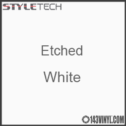 Etched White Vinyl - 12" x 12" Sheet