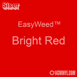 EasyWeed HTV: 12" x 5 Foot - Bright Red