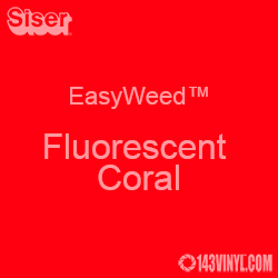 EasyWeed HTV: 12" x 5 Foot - Fluorescent Coral