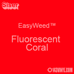 EasyWeed HTV: 12" x 5 Yard - Fluorescent Coral