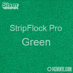 12" x 15" Sheet Siser Stripflock Pro HTV - Green