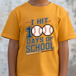 Press Ready Transfer - 100 Days of School Baseball - Youth 