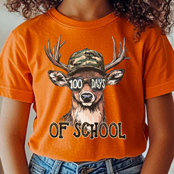 Press Ready Transfer - 100 Days of School Deer - Youth