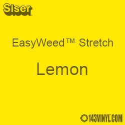 12" x 24" Sheet Siser EasyWeed Stretch HTV - Lemon