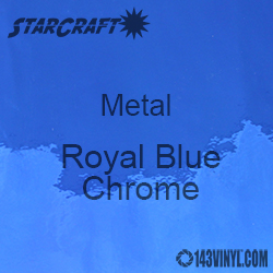 12" x 12" Sheet - StarCraft Metal- Royal Blue Chrome   