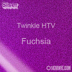 12" x 20" Sheet Siser Twinkle HTV - Fuchsia