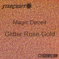 12" x 24" Sheet - StarCraft Magic - Deceit Glitter Rose Gold