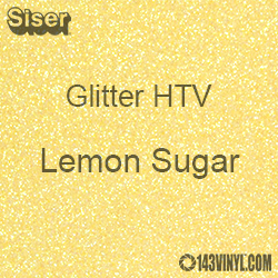 Glitter HTV: 12" x 5 Yard Roll - Lemon Sugar