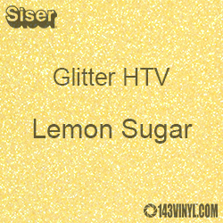 Glitter HTV: 12" x 20" - Lemon Sugar