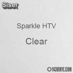 Siser Sparkle HTV: 12" x 12" sheet - Clear