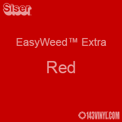 12" x 15" Sheet Siser EasyWeed Extra HTV - Red