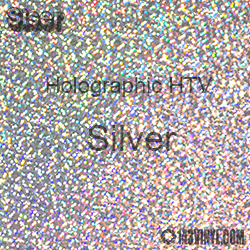 12" x 20" Sheet Siser Holographic HTV - Silver