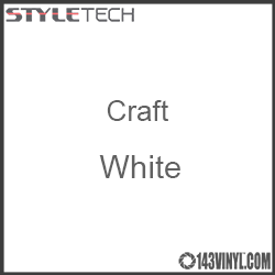 Styletech Craft Vinyl - White- 12" x 5 Foot