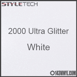 StyleTech 2000 Ultra Glitter - 149 White - 12"x24" Sheet