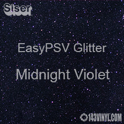 Siser EasyPSV Glitter - Midnight Violet (38) - 12" x 12" Sheet