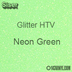 Glitter HTV: 12" x 12" - Neon Green
