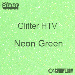 Glitter HTV: 12" x 20" - Neon Green