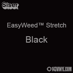 12" x 5 Yard Roll Siser EasyWeed Stretch HTV - Black