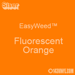12" x 15" Sheet Siser EasyWeed HTV - Fluorescent Orange