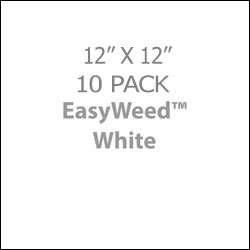 EasyWeed HTV 10-Sheet Pack: 12" x 12" Sheets - White EasyWeed HTV 10-Sheet Pack: 12" x 12" Sheets - White