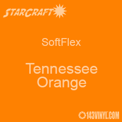 12" x 12" Sheet - StarCraft SoftFlex HTV - Tennessee Orange