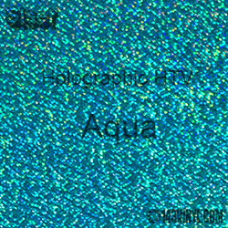 12" x 20" Sheet Siser Holographic HTV - Aqua