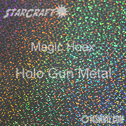 12" x 24" Sheet - StarCraft Magic - Hoax Holo Gun Metal