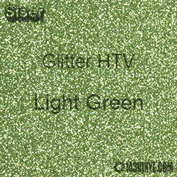 Glitter HTV: 12" x 5 Yard Roll - Light Green