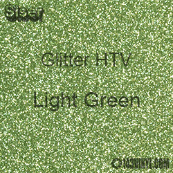 Glitter HTV: 12" x 20" - Light Green