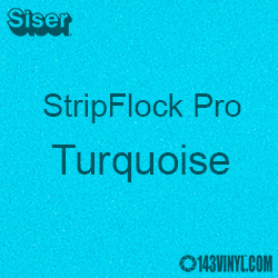 12" x 15" Sheet Siser Stripflock Pro HTV - Turquoise